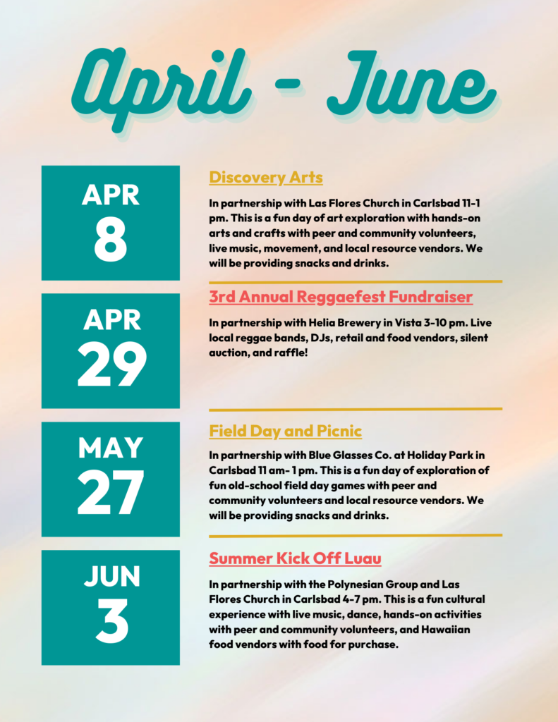 Apr- June Event Calendar 2023