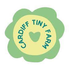 Green flower logo, "Cardiff Tiny Farm".